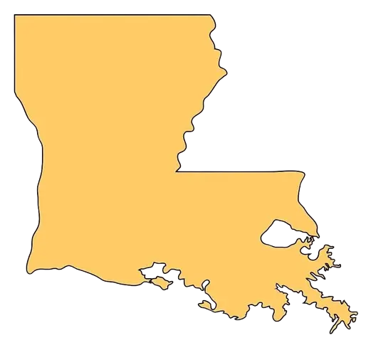 Louisiana state map