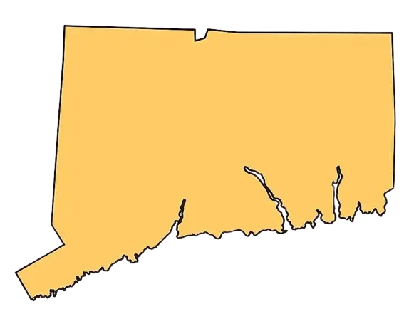 Connecticut state map