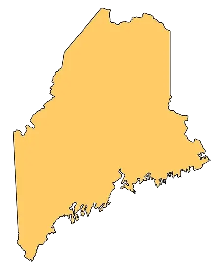 Maine state map