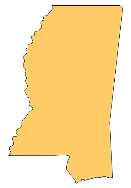 Mississippi state map