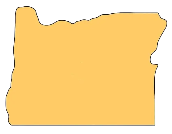 Oregon state map